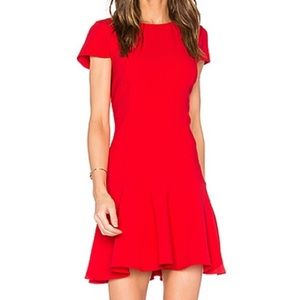 Amanda Uprichard Red Flare Dress